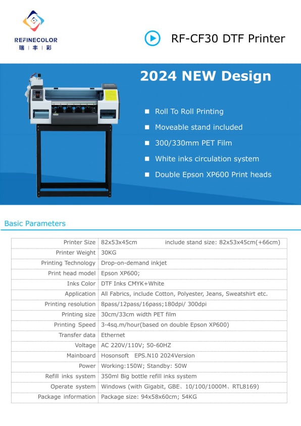 RF-CF30 Specification