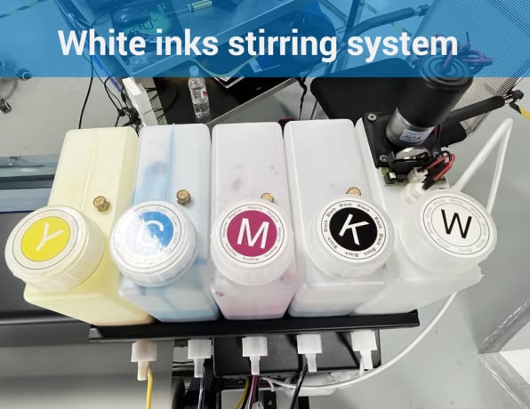 White Ink Stirring